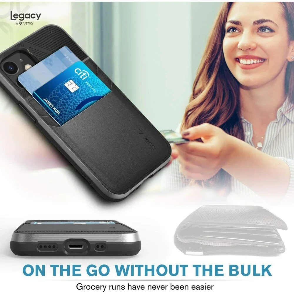 Vena Legacy Card Holder Case Compatible with Apple iPhone 12 Mini (5.4